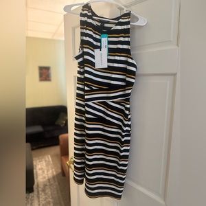 Stitch Fix NWT Spring Summer Dress Sz XL Waist Detail Soft Stretchy Office Work